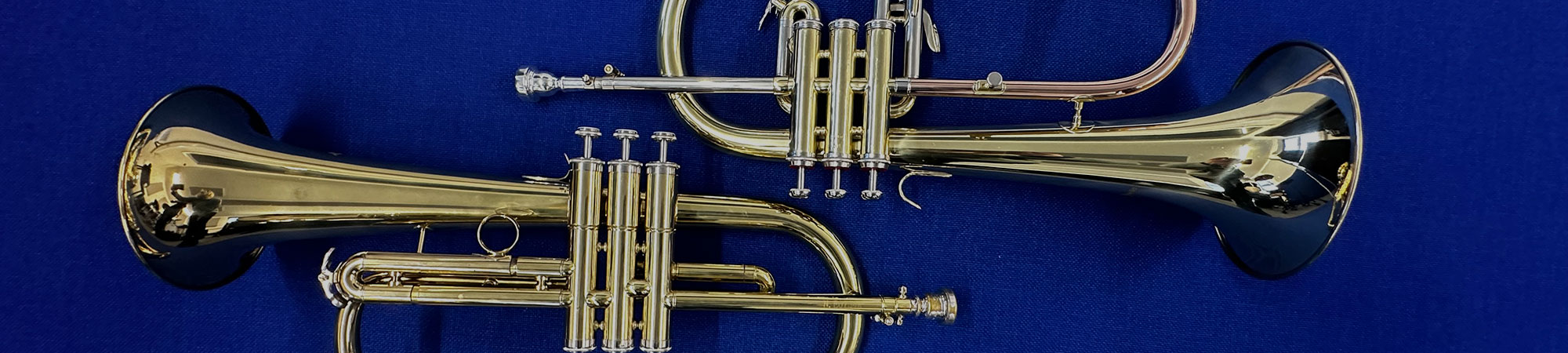 Trumpet used in music lessons at Wrexham Sounds