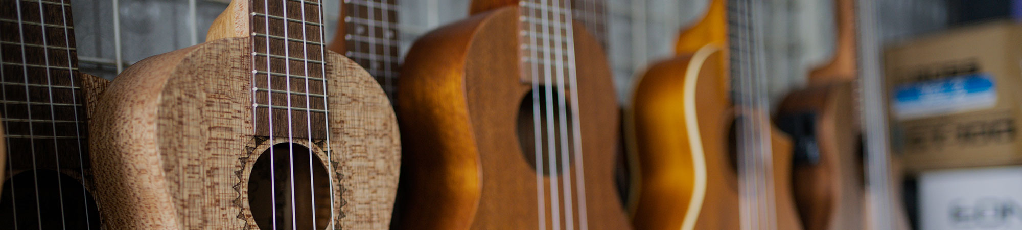 Ukulele used in music lessons at Wrexham Sounds